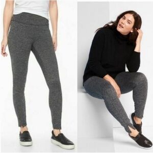 Athleta Tight Legging Pants Herringbone Houndstooth Mercer High Rise Grey Black